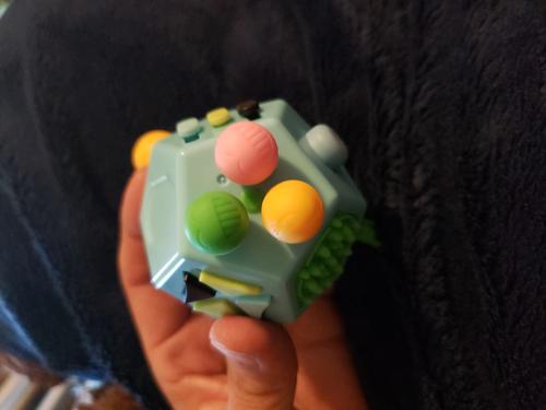 12-Sided Fidget Cube - Reduce Stress & Anxiety, Improve Focus photo review