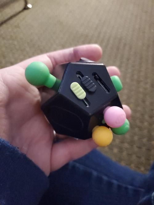 12-Sided Fidget Cube - Reduce Stress & Anxiety, Improve Focus photo review