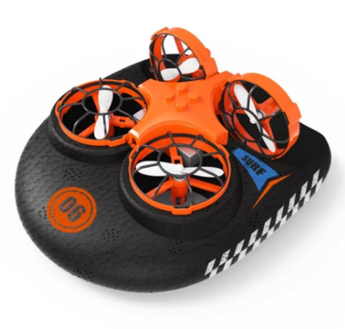 3-in-1 Flying Air Water &amp; Land Hovercraft RC Drone RTF Quadcopter