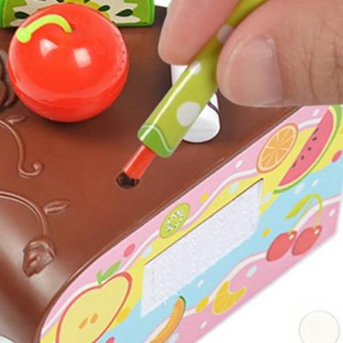 37-Piece Pretend Play Kitchen Toys with Cake Food for Kids