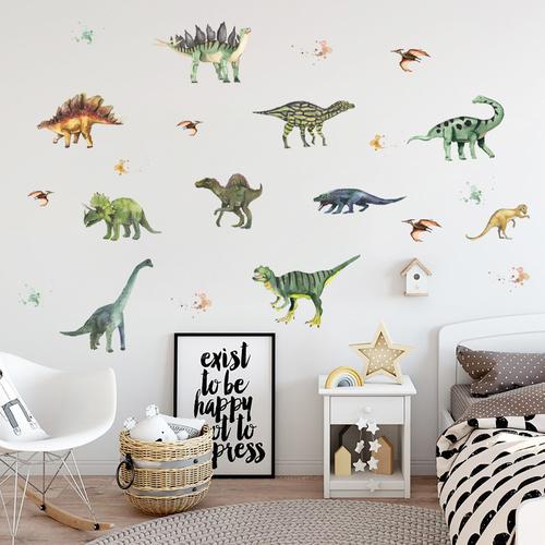 3D Dinosaur Stickers for Kids - Jurassic Period Animal Wall Decor