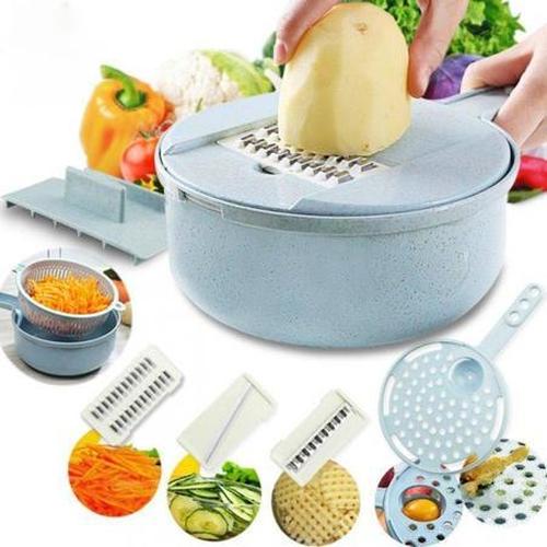 8 In 1 Multipurpose Slice Cutter Vegetable Strainer Potato Grater Egg Separator