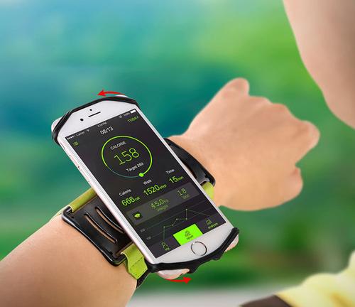 A Simple And Rotatable Workout Wristband - Just Rely On Your Phone For Fitness