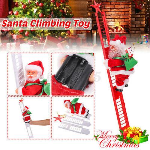 Automatic Santa Climbing Ladder With Music