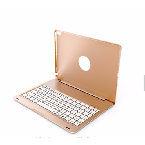 Backlit Bluetooth Keyboard 360 Rotatable iPad Case for Apple Aluminium