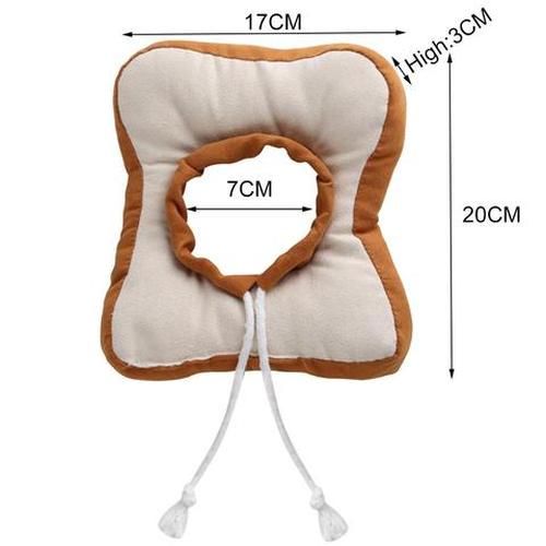 Bread Shaped Pet Collar - Toast Cat Adjustable Collar Wound Healing