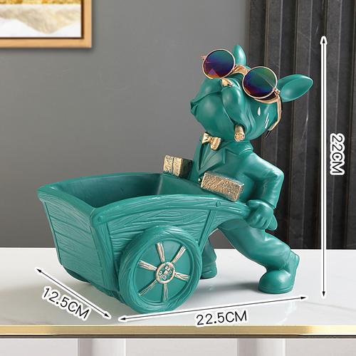 Builder French Bulldog Statue for Home Decor