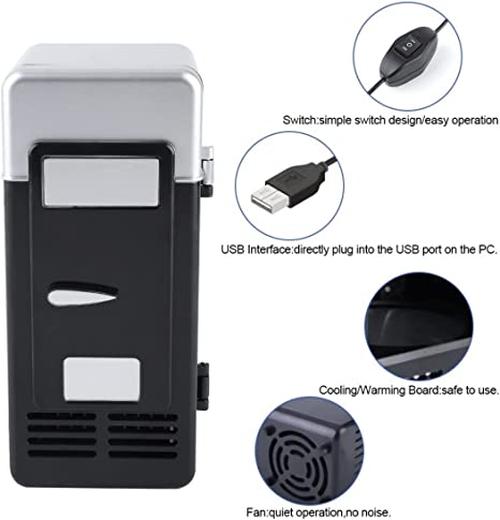 Car Mini Fridge Warmer and Cooler Dual Auto USB Refrigerator