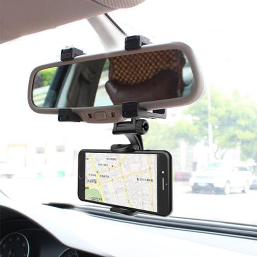 Car Mount Rearview Mirror Phone Holder