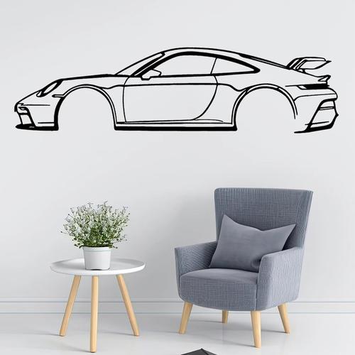 Car Silhouette Wall Sticker - Sports Cars Vinyl Art for Home Decor