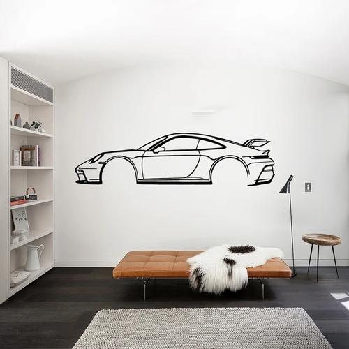 Car Silhouette Wall Sticker - Sports Cars Vinyl Art for Home Decor