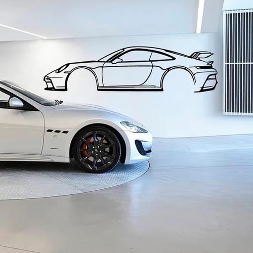 Car Silhouette Wall Sticker - Sports Cars Vinyl Art for Home Decor