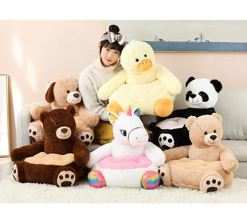 Children's Teddy Bear Panda Duck Sofa Chair - Sleeping Bed Pillow Stuffed Cushion