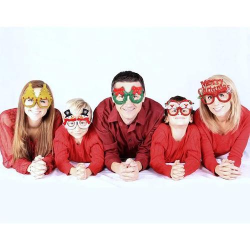 Christmas Glasses Frame - Xmas Party Decorations