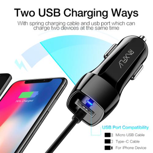 Coiled Lightning Car Dc Charger