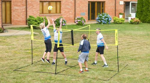 Cross Volleyball Net, PE Four Sides Standard Volleyball Net