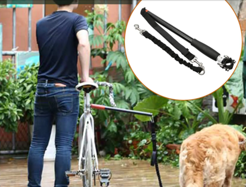 Dog Bicycle Leash Bike Attachment Hands Pet Training Walker, Bicycle Walking Dog Leash