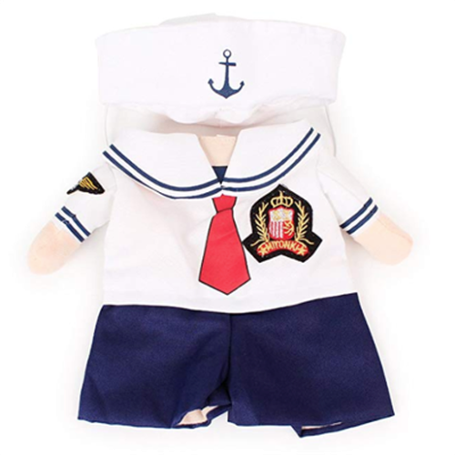 Dog Sailor Costume, Fashion Minimalist Cats And Dogs Pet Clothing