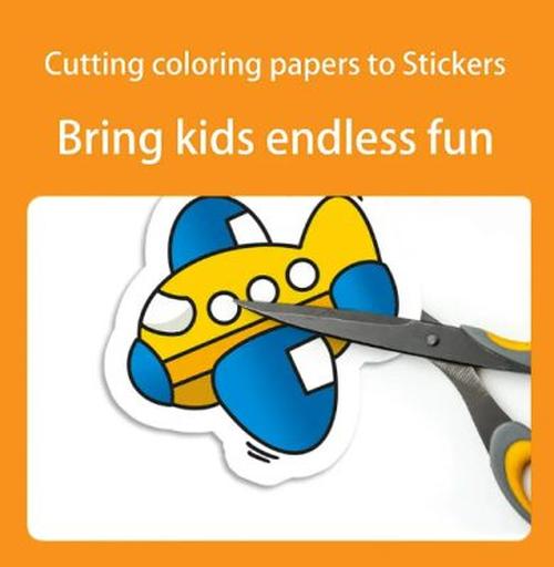 Educational Coloring Paper Roll for Kids - Stickable on Wall