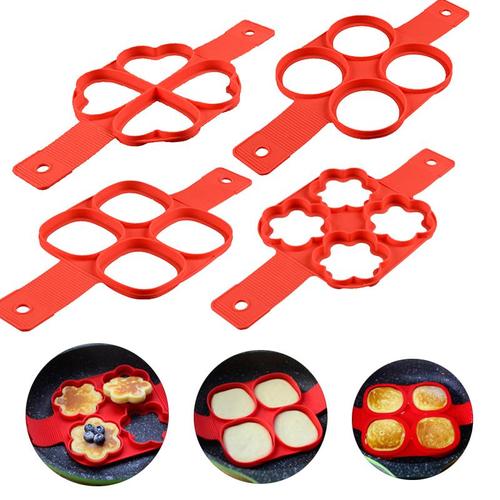 Egg Ring Mold - Nonstick Pancake Maker - Silicone Egg Cooker