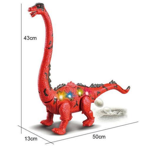 Electronic Led Walking Long Neck Dinosaur Brachiosaurus Lays Eggs (Red Or Green)