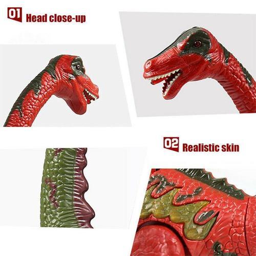 Electronic Led Walking Long Neck Dinosaur Brachiosaurus Lays Eggs (Red Or Green)