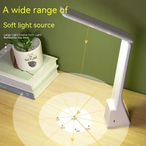 Foldable LED Desk Lamp with Eye Protection for Students, Children, and Reading