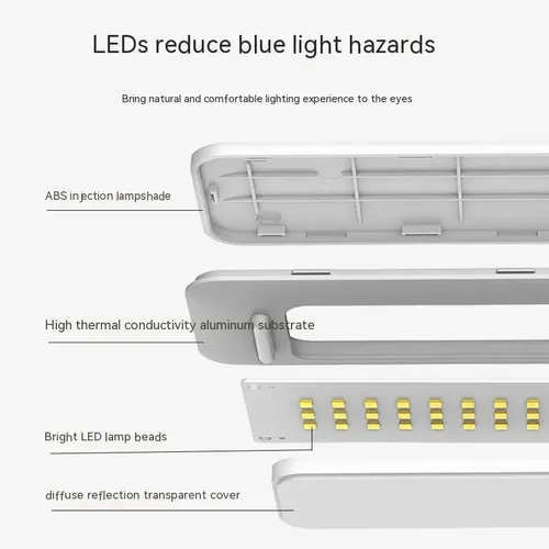 Foldable LED Desk Lamp with Eye Protection for Students, Children, and Reading