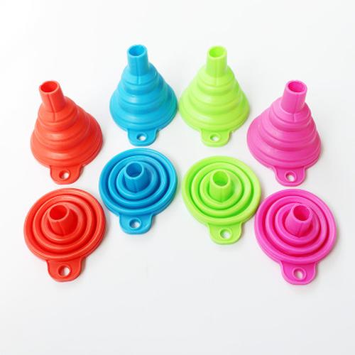 Foldable Silicone Collapsible Funnel for Kitchen Water Bottle Transfer