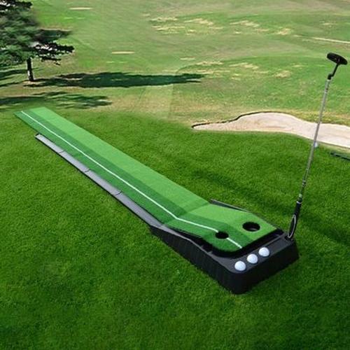 Green Golf Practice Mat Improve Accuracy and Speed for All Skill Levels