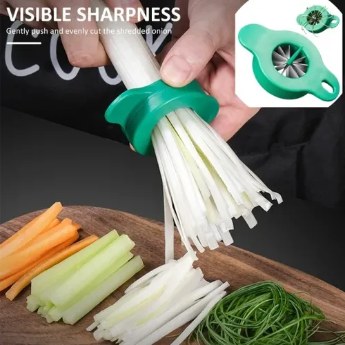 Green Onion Slicer - Plum Blossom Cut - Superfine Vegetable Shredder