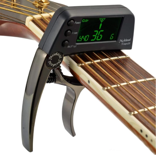 Guitar Capo With Built-In Tuner