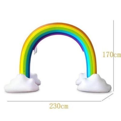 Inflatable Rainbow Cloud Yard Sprinkler Archway- Lawn Beach Outdoor Toys