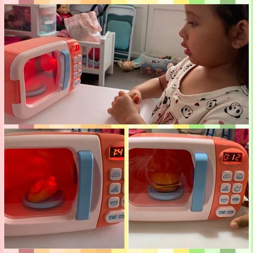 Kids’ Educational Simulation Microwave Oven Kitchen Toys Pretend Play