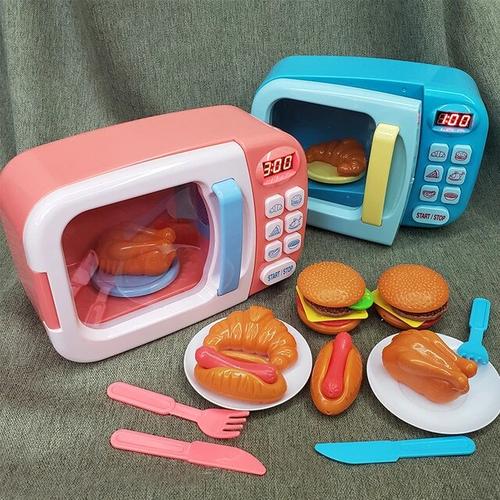 Kids’ Educational Simulation Microwave Oven Kitchen Toys Pretend Play