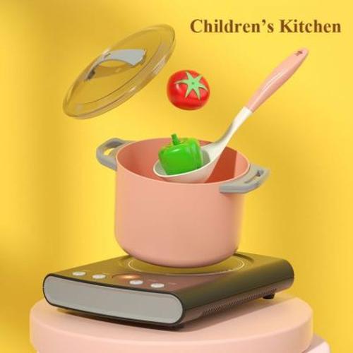 Kids Pretend Play Kitchen Toys - Cooking Utensils &amp; Miniature Tableware