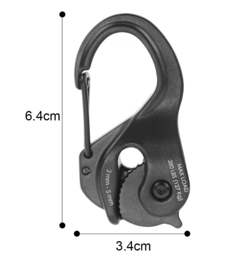 Knot-Free Cord Tightening Carabiner Rope Tightener Carabiner Clip