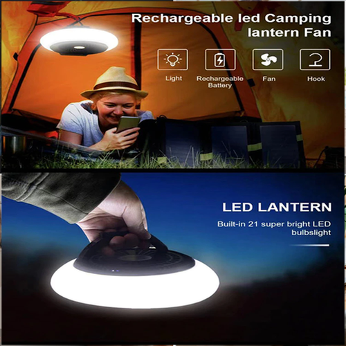 LED Camping Light with Ceiling Fan Lantern