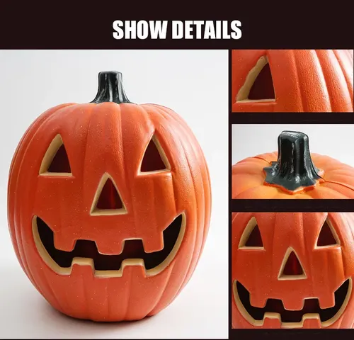 LED Pumpkin Lamp for Halloween Thanksgiving Indoor Outdoor Decoration