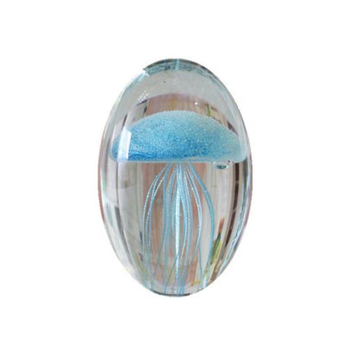 Luminous Crystal Ball Glass Jellyfish Ornaments for Fish Tank