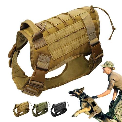 Military Tactical Dog Harness, Tactical Dog Clothes Outdoor Dog Vest