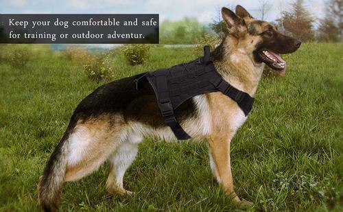 Military Tactical Dog Harness, Tactical Dog Clothes Outdoor Dog Vest