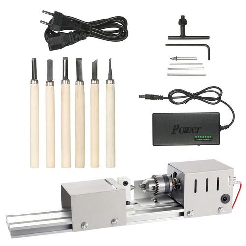 Mini Lathe for Wood and Metal with Polishing and Cutting Capabilities