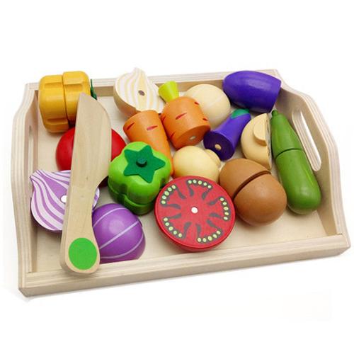 Miniature Kitchen Toys for Pretend Play with Vegetables