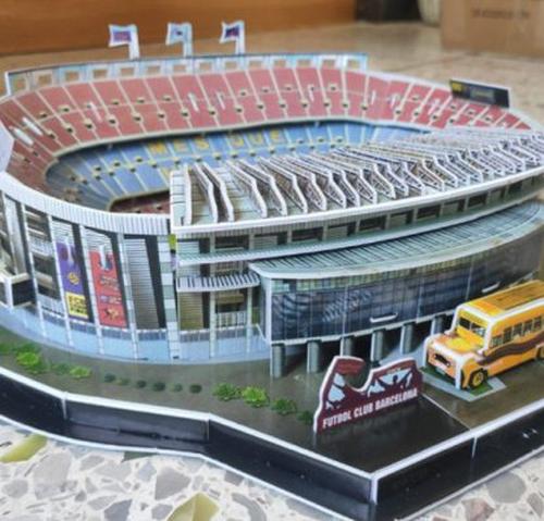 Model Of Stadium Assembly For Football Fans