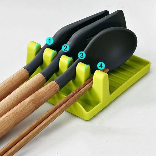 Multifunctional Kitchen Pot Lid Rack Spoon Chopsticks Holder Drain Rack Gadget