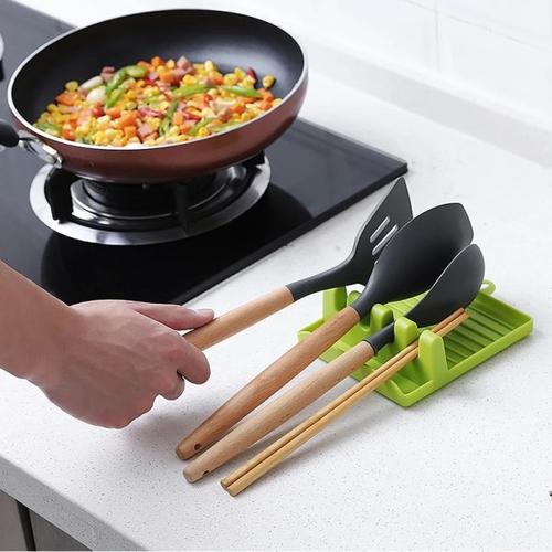 Multifunctional Kitchen Pot Lid Rack Spoon Chopsticks Holder Drain Rack Gadget