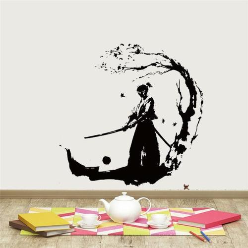 Ninja Samurai Wall Sticker for Boys Room Decor