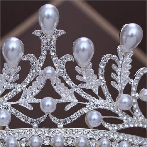 Pearl Crown, Bridal Super Fairy Crown Pearl Water Drop Hair Accessories