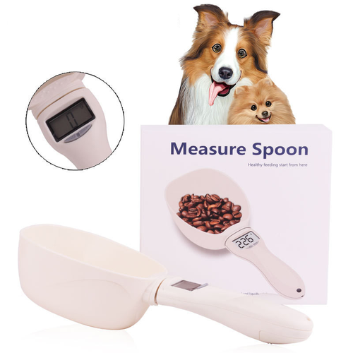 Pet Food Measuring Scoop with Easy-Pour Spout and Ergonomic Handle